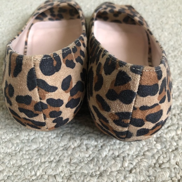🛍2/$15 Leopard Peep Toe Shoes Wedge Heel Sz 8.5 - Picture 4 of 6